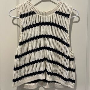 Knit stripe tank